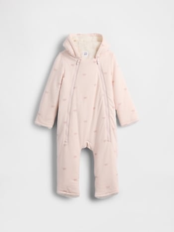 Baby Sherpa-Lined Hooded One-Piece