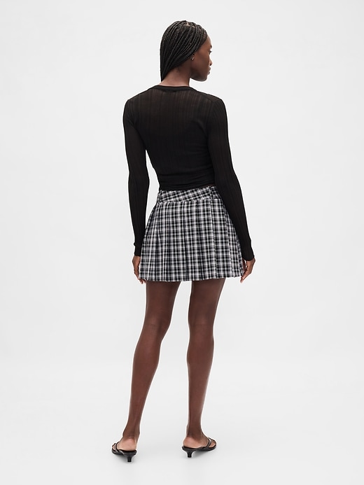 Image number 2 showing, Pleated Mini Skort