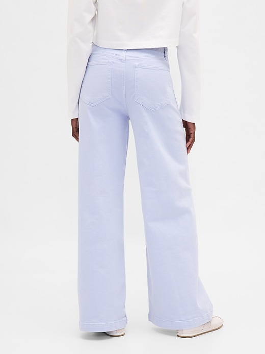 Image number 4 showing, Sky High Rise Stride Wide-Leg Jeans