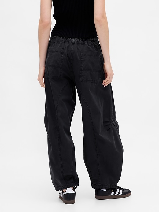 Image number 4 showing, Mid Rise Twill Barrel Pants