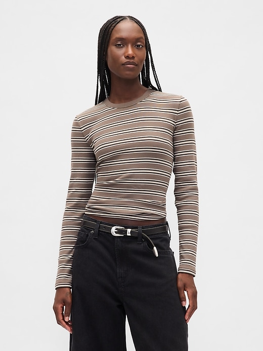 Image number 1 showing, Modern Rib Shrunken T-Shirt