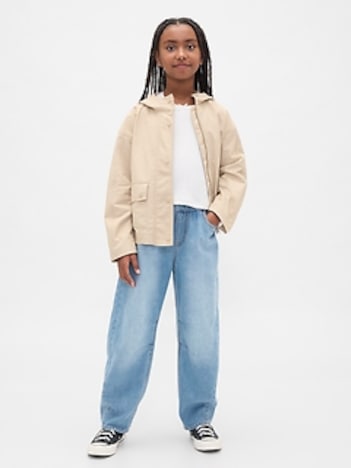 Kids High Rise Easy Barrel Jeans
