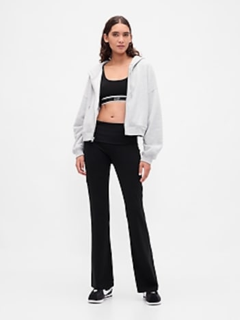 GapFit Lightweight Compression Foldover Mini Flare Leggings