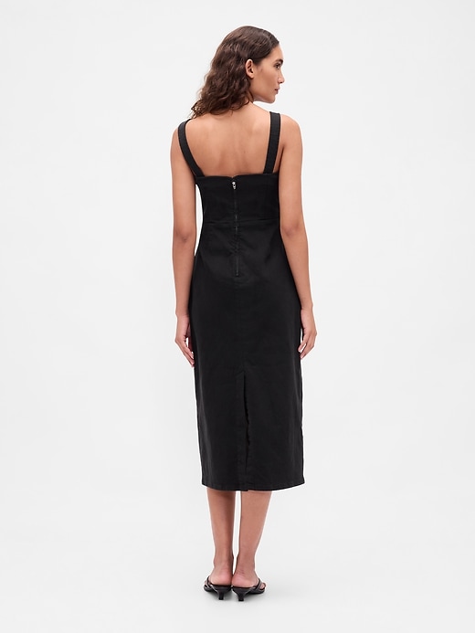 Image number 2 showing, Denim Bodycon Midi Dress