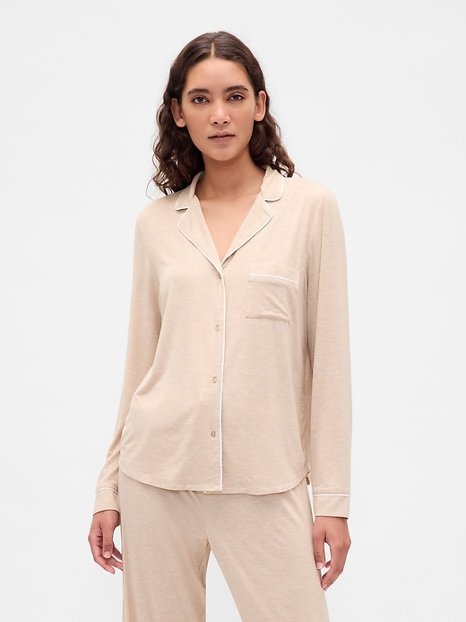 Image number 1 showing, Softest Modal PJ Shirt