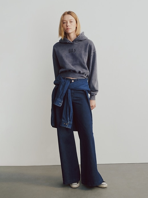 Image number 9 showing, High Rise Wide Flare Jeans