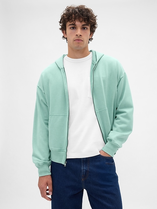 Image number 1 showing, Heavyweight Oversized Zip Hoodie