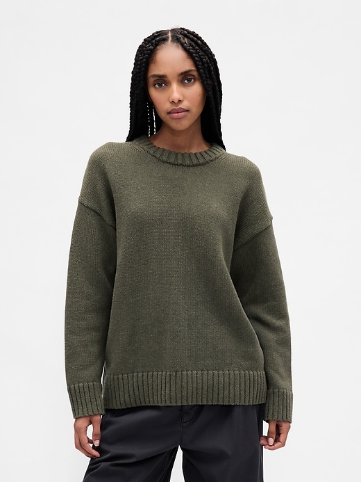 Image number 1 showing, 100% Cotton Oversized Sweater