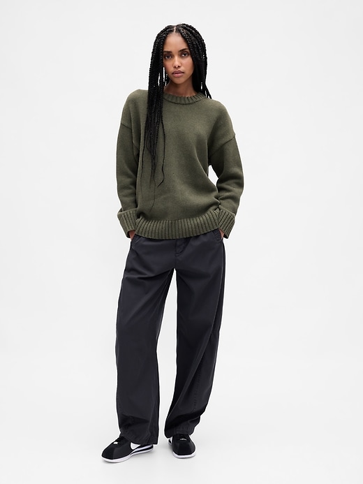 Image number 2 showing, 100% Cotton Oversized Sweater