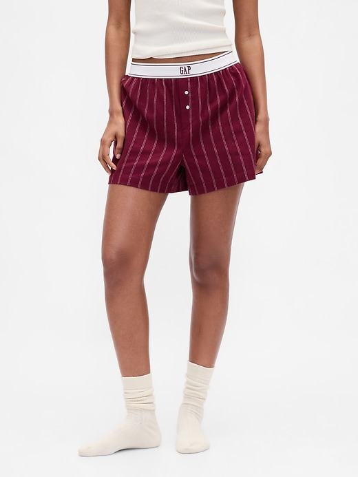 Image number 2 showing, Logo Flannel Boxer Shorts