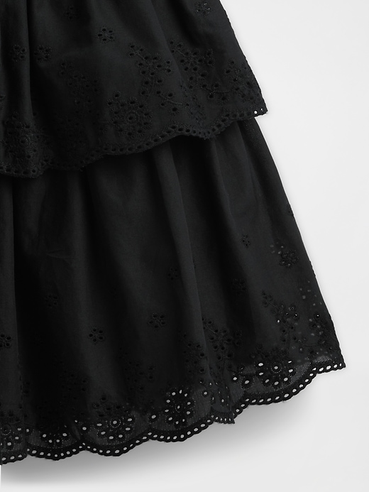 Image number 4 showing, Kids Mixed Media Eyelet Dress