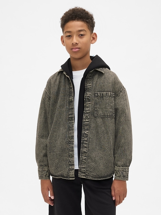 Image number 1 showing, Kids Denim Shirt