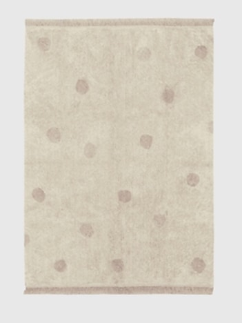 Lorena Canals Washable Rug Hippy Dots Vintage Nude