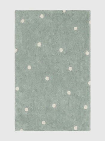 Lorena Canals Washable Rug Mini Dot  Blue Sage