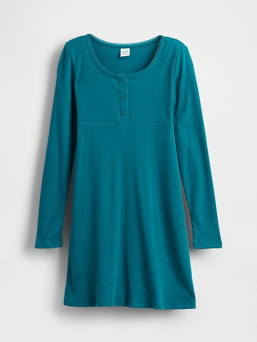 Image number 2 showing, Kids Rib Henley Dress