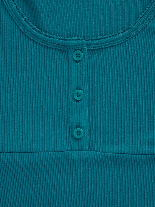 Image number 3 showing, Kids Rib Henley Dress
