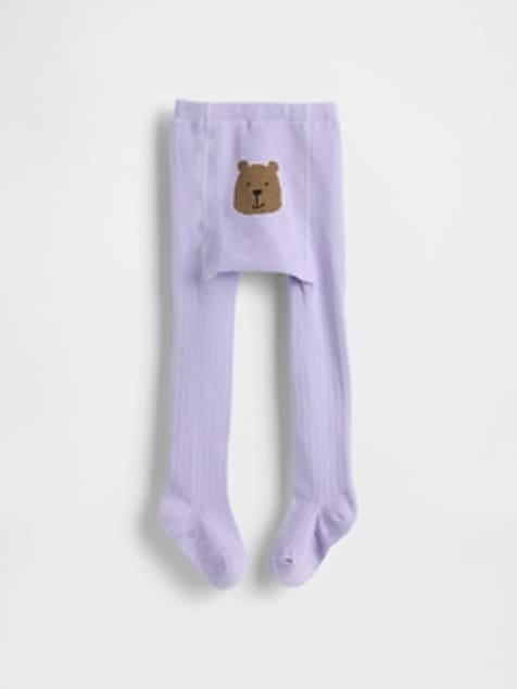 Baby & Toddler Rib Bear Tights