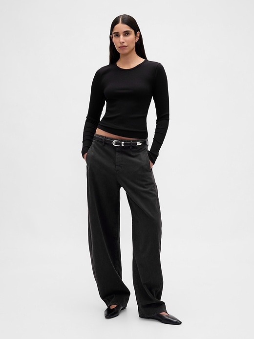 Image number 2 showing, Modern Rib Crop T-Shirt
