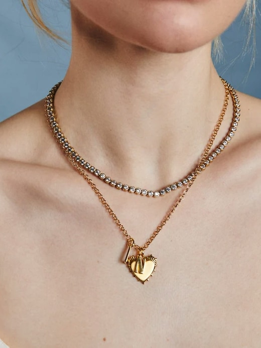 Image number 2 showing, HART Bezel Tennis Necklace