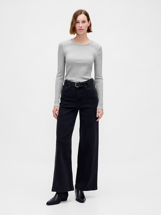 Image number 2 showing, Modern Rib Crop T-Shirt