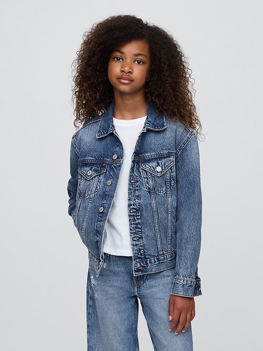 Image number 3 showing, Kids Organic Cotton Icon Denim Jacket