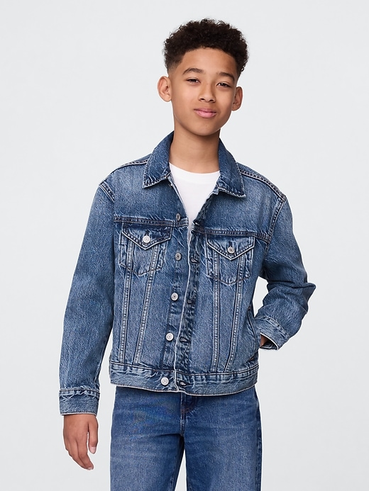 Image number 4 showing, Kids Organic Cotton Icon Denim Jacket