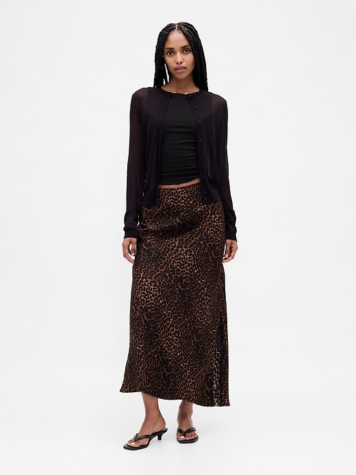 Image number 1 showing, Maxi Slip Skirt