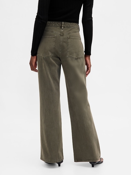 Image number 4 showing, Low Rise Flare Khakis