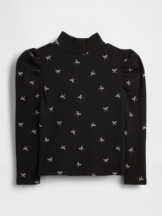 Image number 2 showing, Baby & Toddler Puff-Sleeve Rib Mockneck