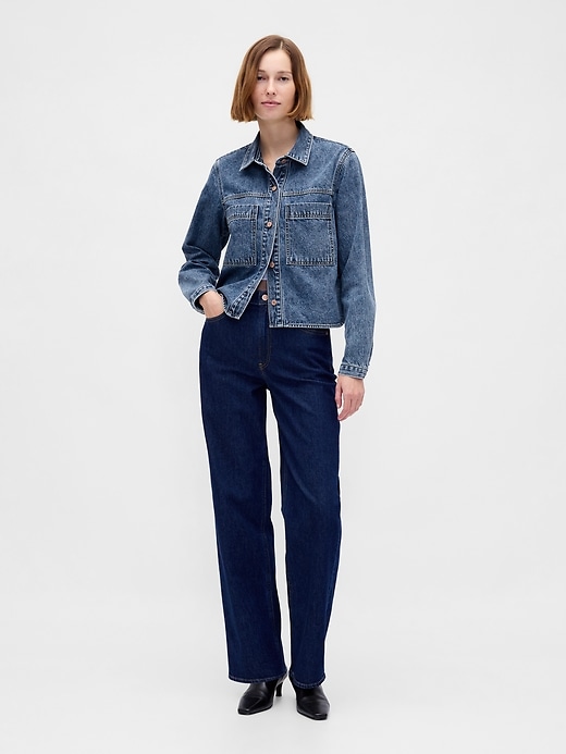 Image number 2 showing, Denim Shirt Jacket