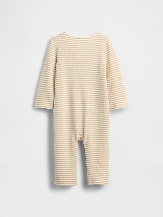 Image number 2 showing, Baby Softspun Bear Pocket One-Piece