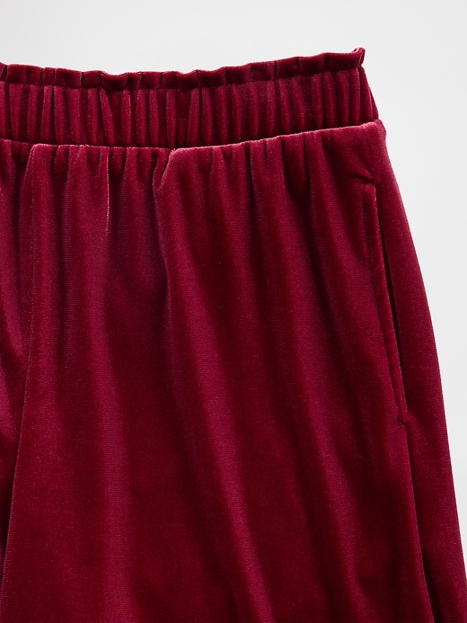 Image number 3 showing, Kids Velvet Wide-Leg Pants