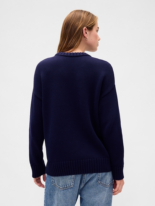 Image number 3 showing, 100% Cotton Oversized Sweater