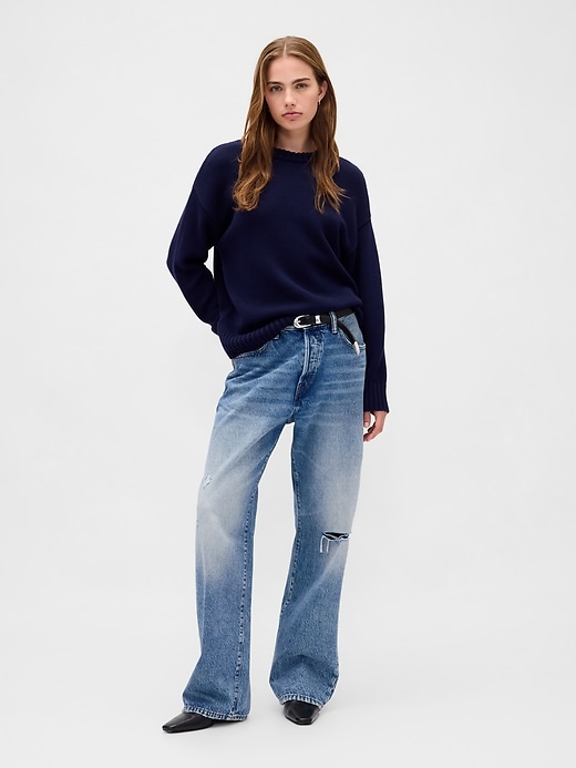 Image number 2 showing, 100% Cotton Oversized Sweater