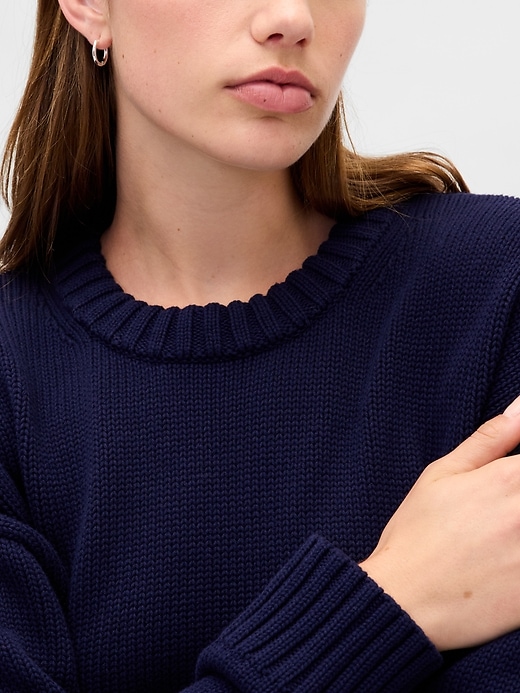 Image number 4 showing, 100% Cotton Oversized Sweater