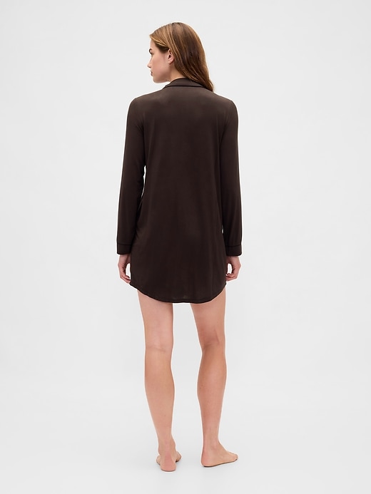 Image number 3 showing, Softest Modal PJ Shirtdress