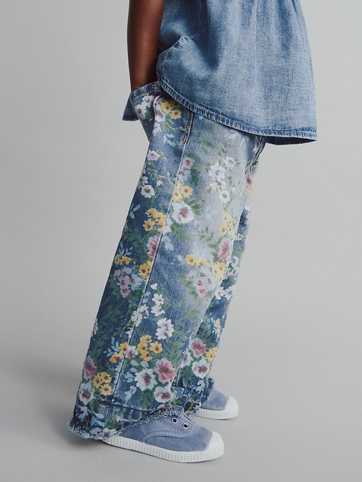 Image number 5 showing, Baby & Toddler Pull-On Baggy Wide-Leg Jeans