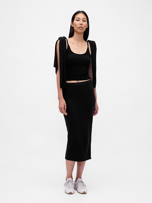 Image number 2 showing, CashSoft Stretch Crop Tank Top