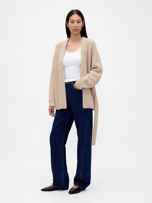 Image number 2 showing, Oversized Wrap Cardigan Sweater