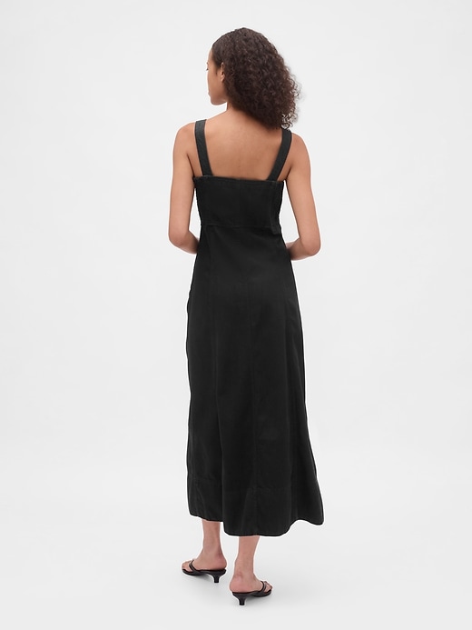 Image number 2 showing, UltraSoft Denim Zip-Front Maxi Dress