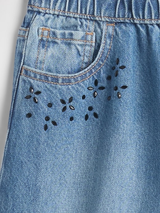 Image number 3 showing, Kids Low Rise Beaded Easy Baggy Jeans