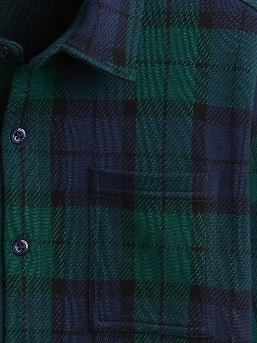 Image number 5 showing, Kids Knit Jersey Plaid Shirt
