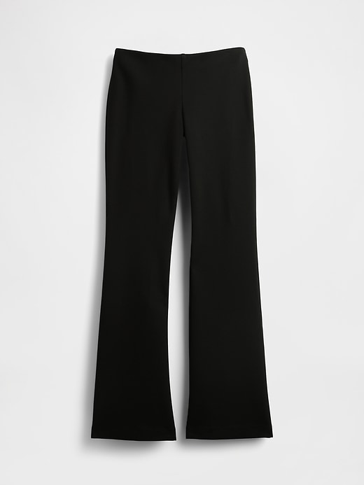 Image number 6 showing, High Rise Double Knit Split-Hem Flare Pants