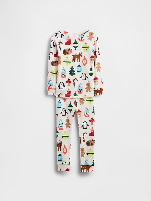 Image number 2 showing, Baby & Toddler Organic Brushed Cotton Holiday PJ Set
