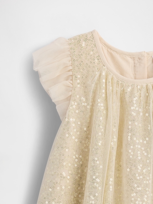 Image number 4 showing, Baby & Toddler Sequin Tulle Bubble Dress