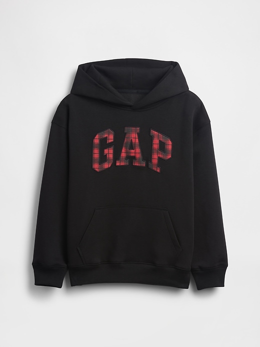 Image number 5 showing, Kids VintageSoft Relaxed Plaid Logo Hoodie