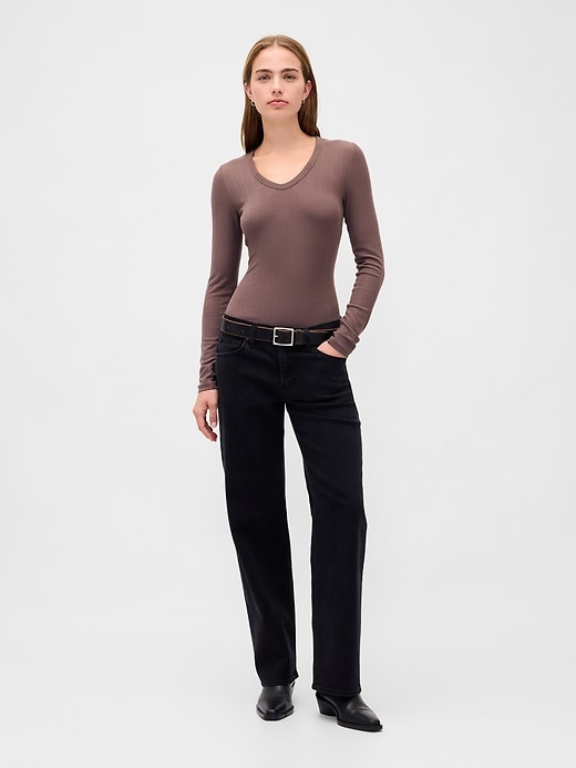 Image number 2 showing, Sheer Modern Rib T-Shirt
