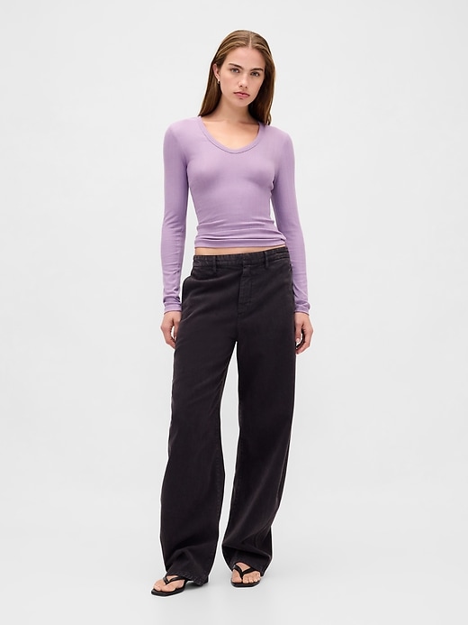 Image number 2 showing, Sheer Modern Rib T-Shirt