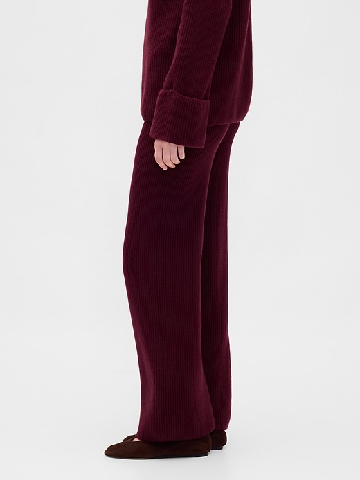 Image number 3 showing, CashSoft Shaker-Stitch Sweater Pants