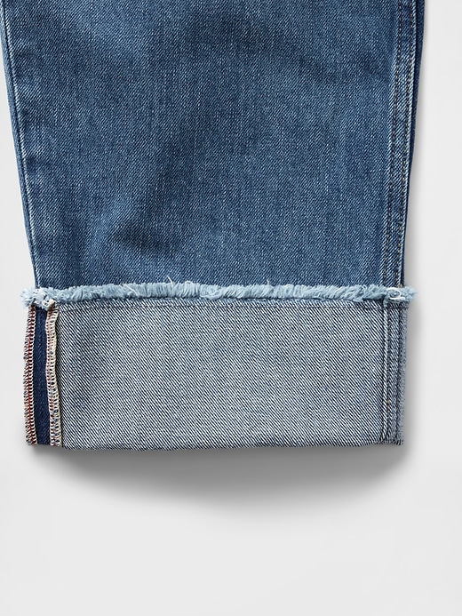 Image number 6 showing, High Rise Cuffed Barrel Jeans
